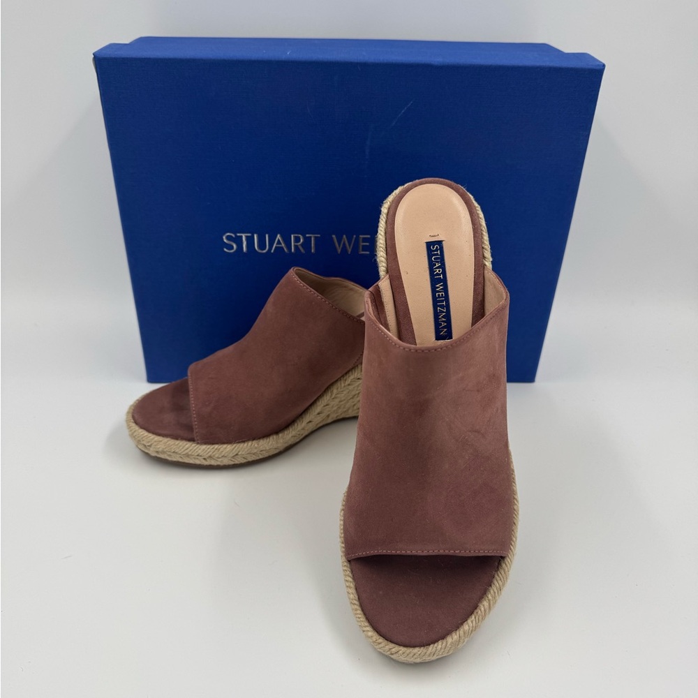 Stuart Weitzman Women's Brown Wedge Sandals